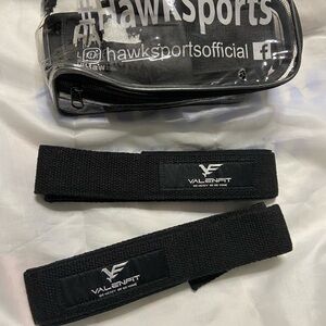 HAWK Lifting Hooks with Carrying Case + VALENFIT Lifting Straps Lot Sale